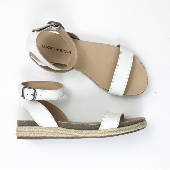 Lucky Brand Shoes - Lucky Brand* Espadrille white leather straps